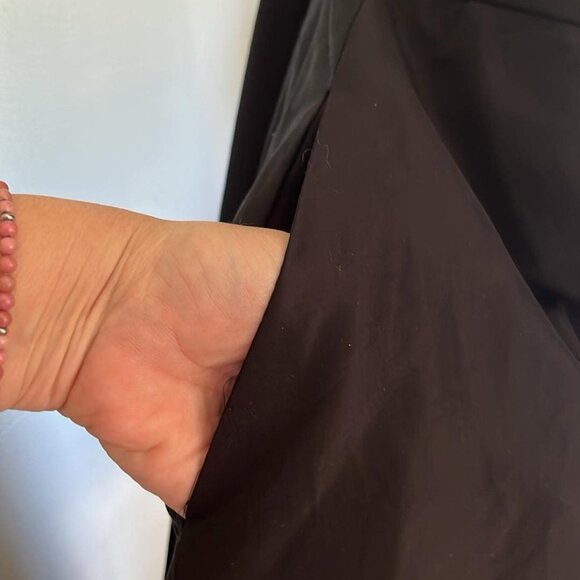 Suzi Chin for Maggie Boutique Black Cocktail Dress/Pockets! SZ 20W***MISSING Bel - Picture 9 of 11